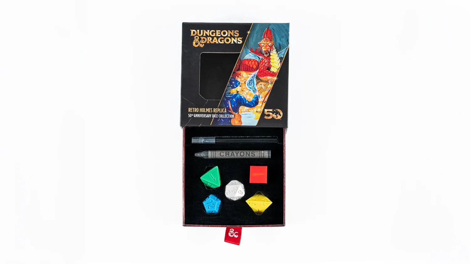 D&D 50th Anniversary Dice - Retro Holmes Set | Anubis Games and Hobby