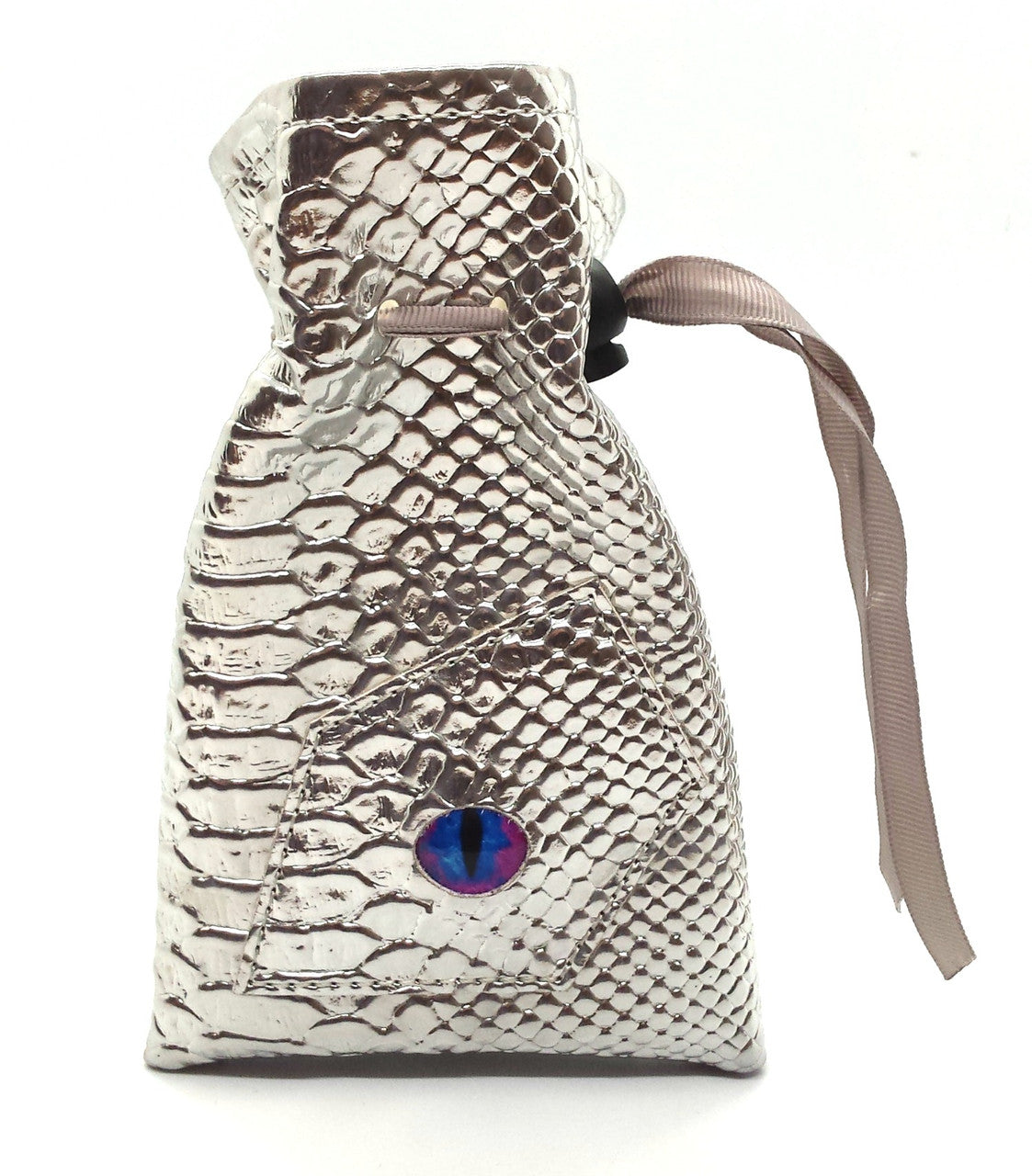 Dragon Eye Dice Bag - Silver | Anubis Games and Hobby