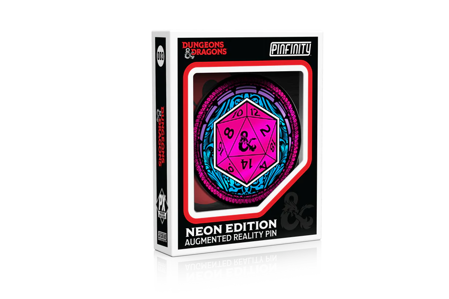 Pinfinity AR Pin - D20 Neon Edition | Anubis Games and Hobby