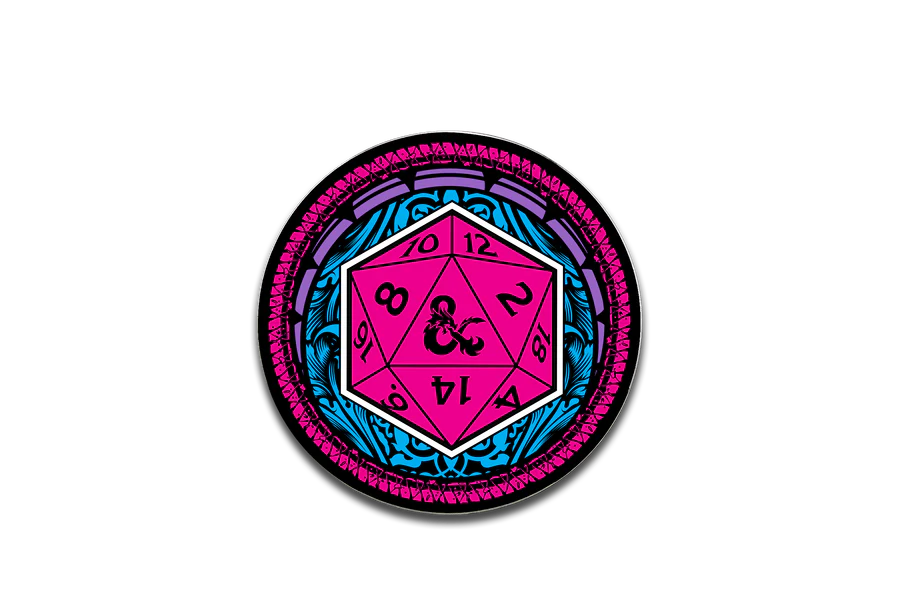 Pinfinity AR Pin - D20 Neon Edition | Anubis Games and Hobby