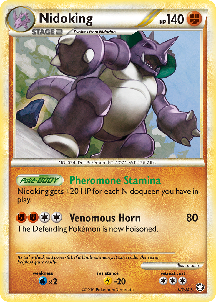 Nidoking (6/102) [HeartGold & SoulSilver: Triumphant] | Anubis Games and Hobby