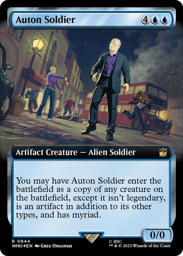 Auton Soldier (Extended Art) (Surge Foil) [Doctor Who] | Anubis Games and Hobby