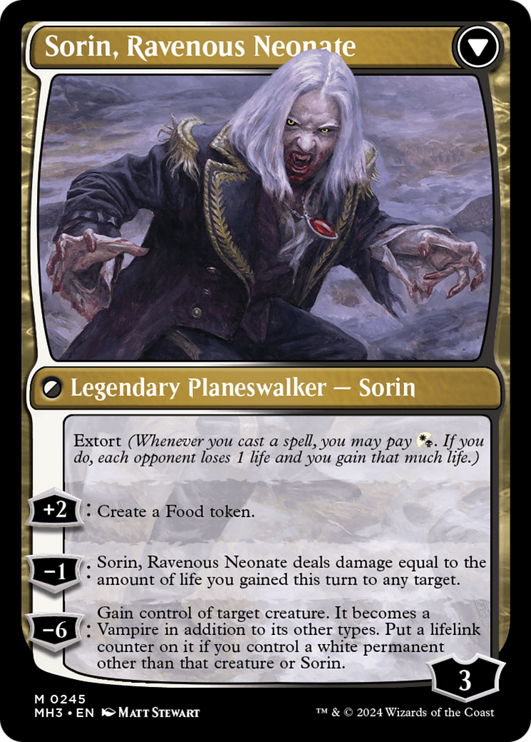 Sorin of House Markov // Sorin, Ravenous Neonate [Modern Horizons 3] | Anubis Games and Hobby