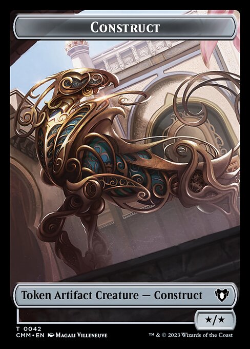 Elemental (0026) // Construct (0042) Double-Sided Token [Commander Masters Tokens] | Anubis Games and Hobby