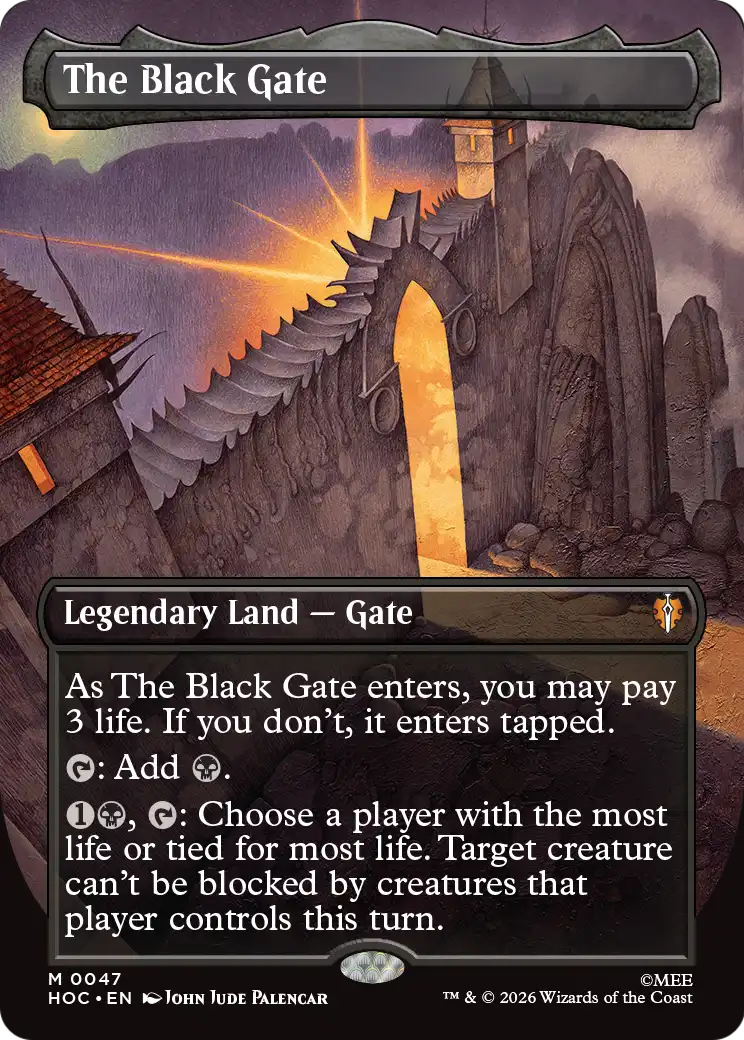 The Black Gate (Borderless) [The Hobbit: Eternal-Legal] | Anubis Games and Hobby