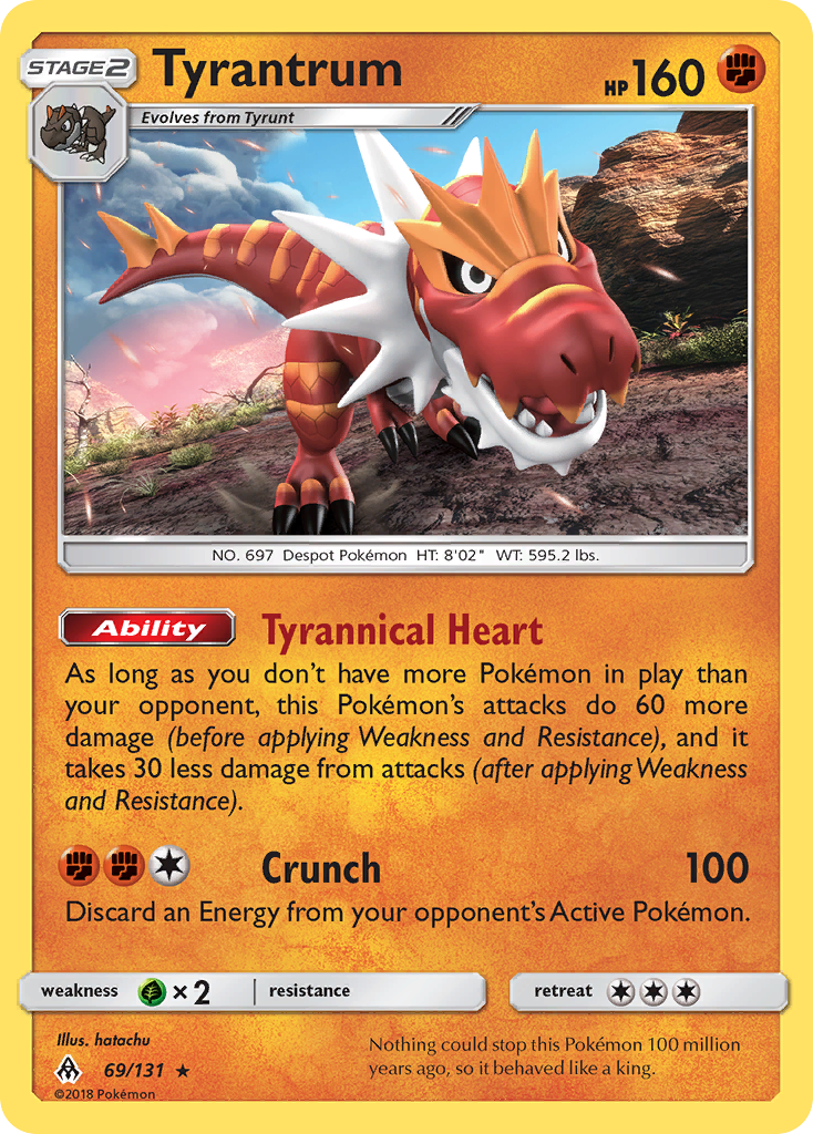 Tyrantrum (69/131) [Sun & Moon: Forbidden Light] | Anubis Games and Hobby