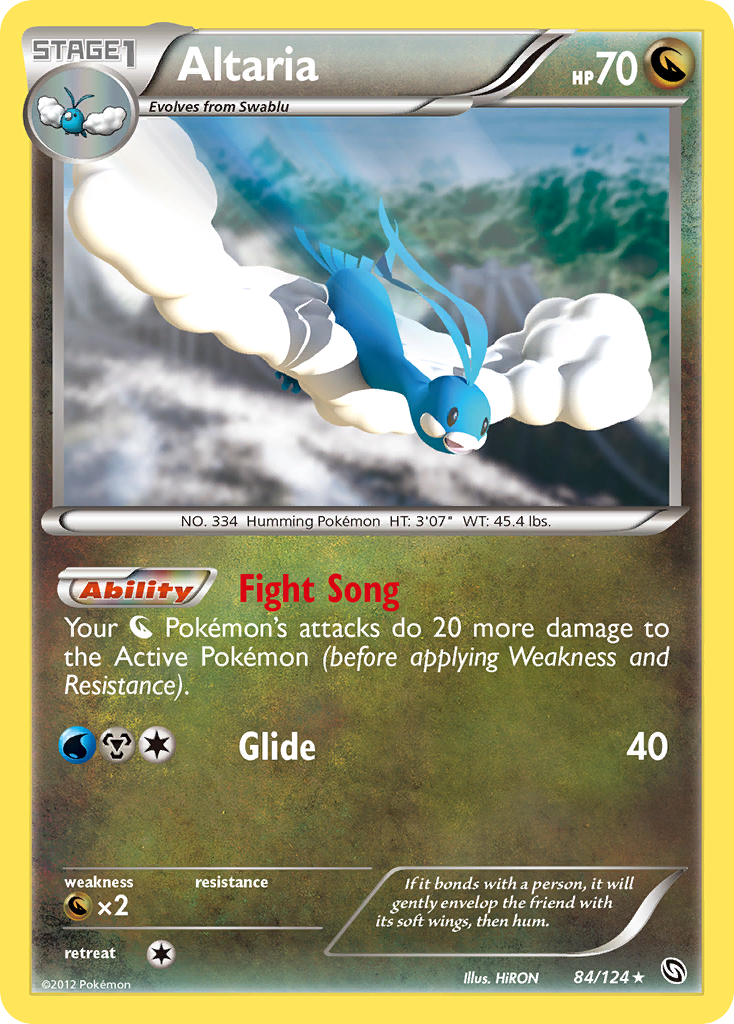 Altaria (84/124) [Black & White: Dragons Exalted] | Anubis Games and Hobby