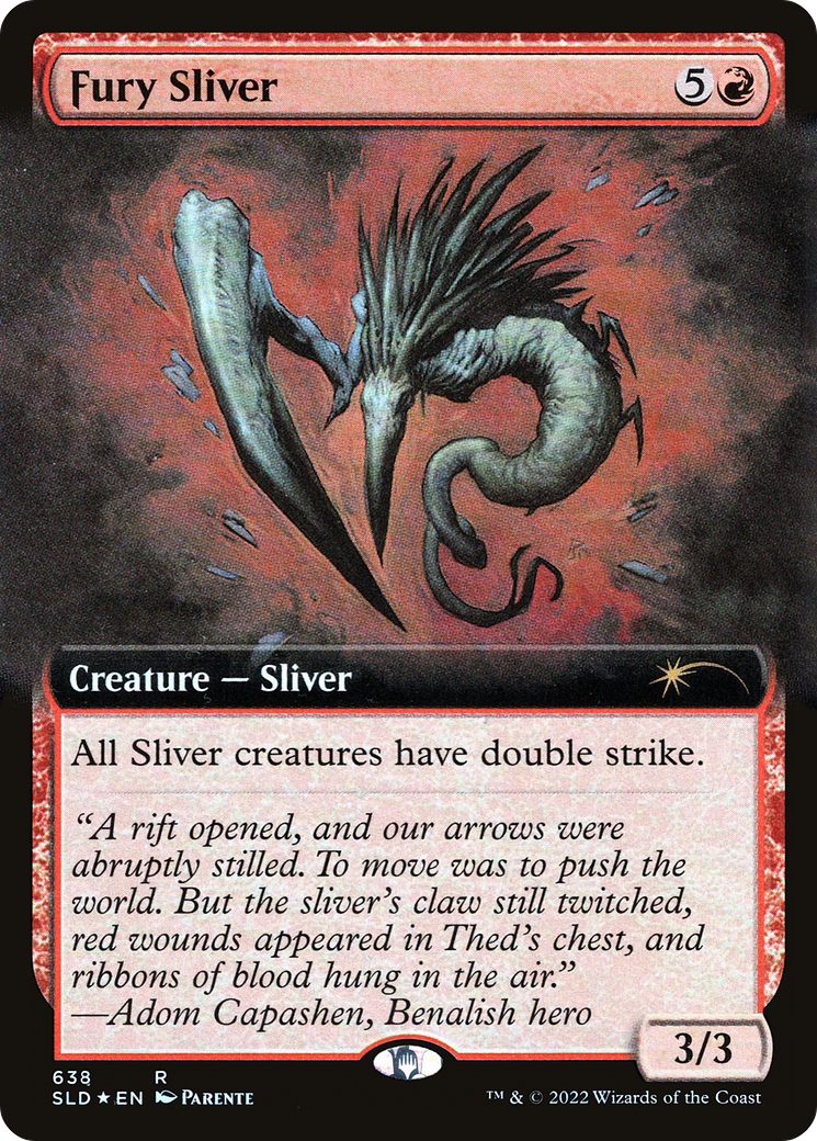 Fury Sliver (Extended Art) [Secret Lair Drop Promos] | Anubis Games and Hobby