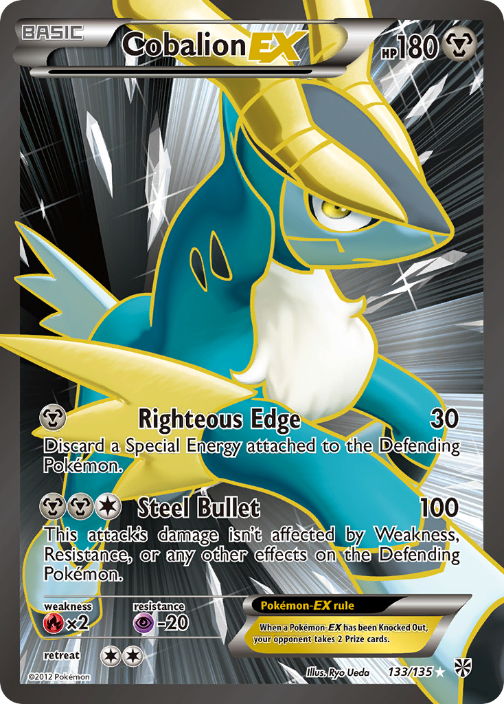 Cobalion EX (133/135) [Black & White: Plasma Storm] | Anubis Games and Hobby