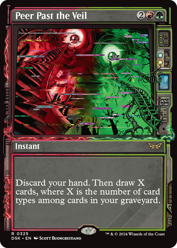 Peer Past the Veil (Showcase) [Duskmourn: House of Horror] | Anubis Games and Hobby