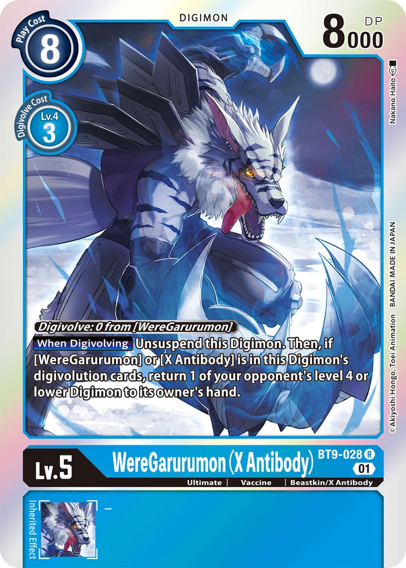 WereGarurumon (X Antibody) [BT9-028] [X Record] | Anubis Games and Hobby