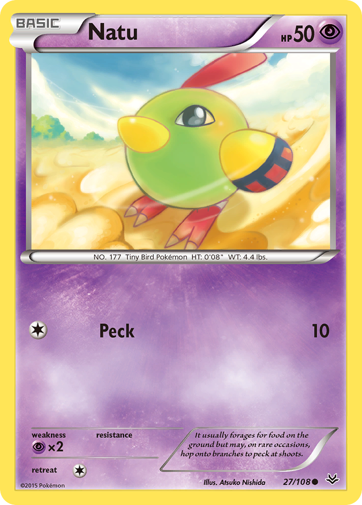 Natu (27/108) [XY: Roaring Skies] | Anubis Games and Hobby