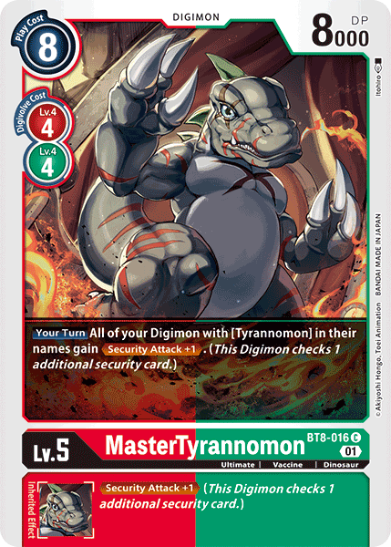 MasterTyrannomon [BT8-016] [New Awakening] | Anubis Games and Hobby