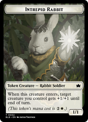 Wall // Intrepid Rabbit Double-Sided Token [Bloomburrow Tokens] | Anubis Games and Hobby