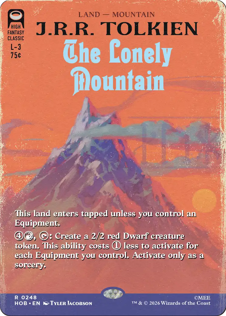 The Lonely Mountain (Borderless) (0248) [The Hobbit] | Anubis Games and Hobby