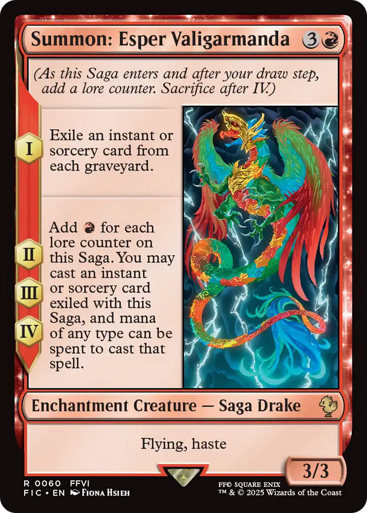 Summon: Esper Valigarmanda [FINAL FANTASY Commander] | Anubis Games and Hobby