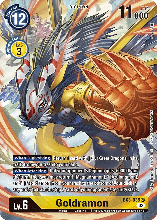 Goldramon [EX3-035] (Alternate Art) [Draconic Roar] | Anubis Games and Hobby