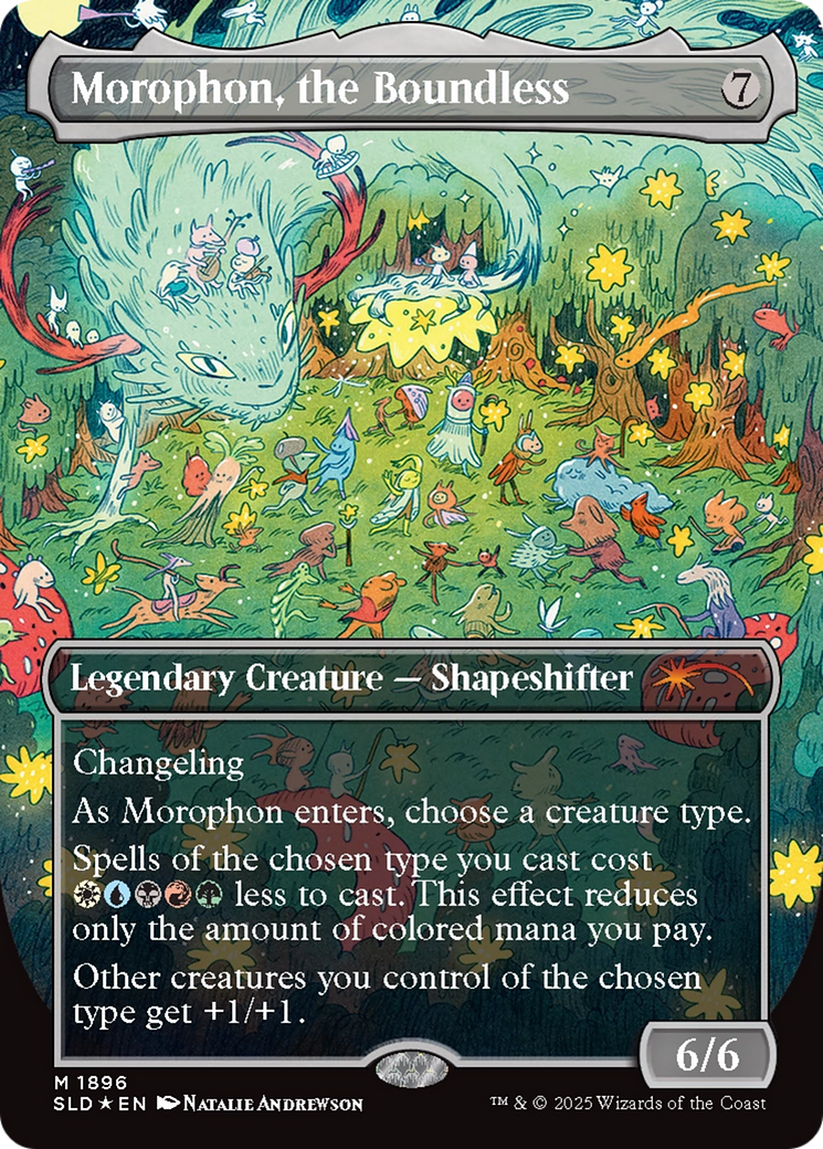 Morophon, the Boundless (Display Commander) - Thick Stock (Double Rainbow Foil) [Secret Lair Drop Series] | Anubis Games and Hobby