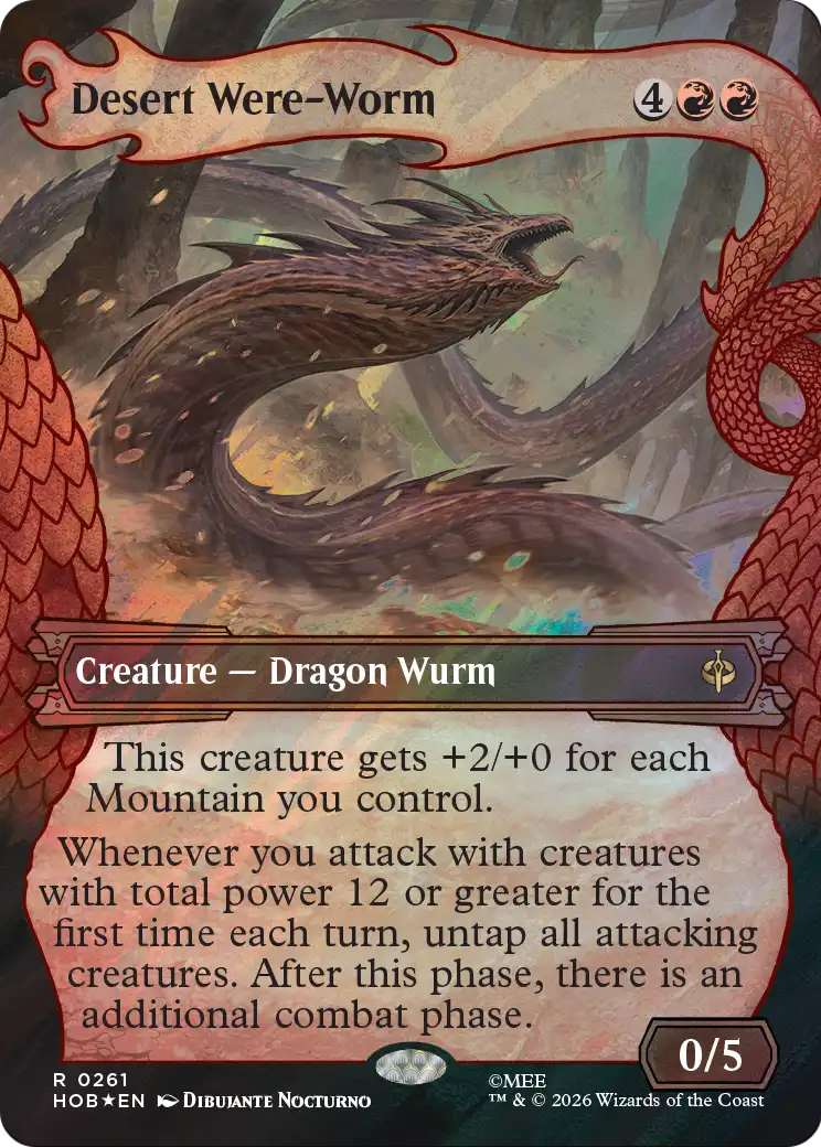Desert Were-Worm (Showcase) (Surge Foil) [The Hobbit] | Anubis Games and Hobby