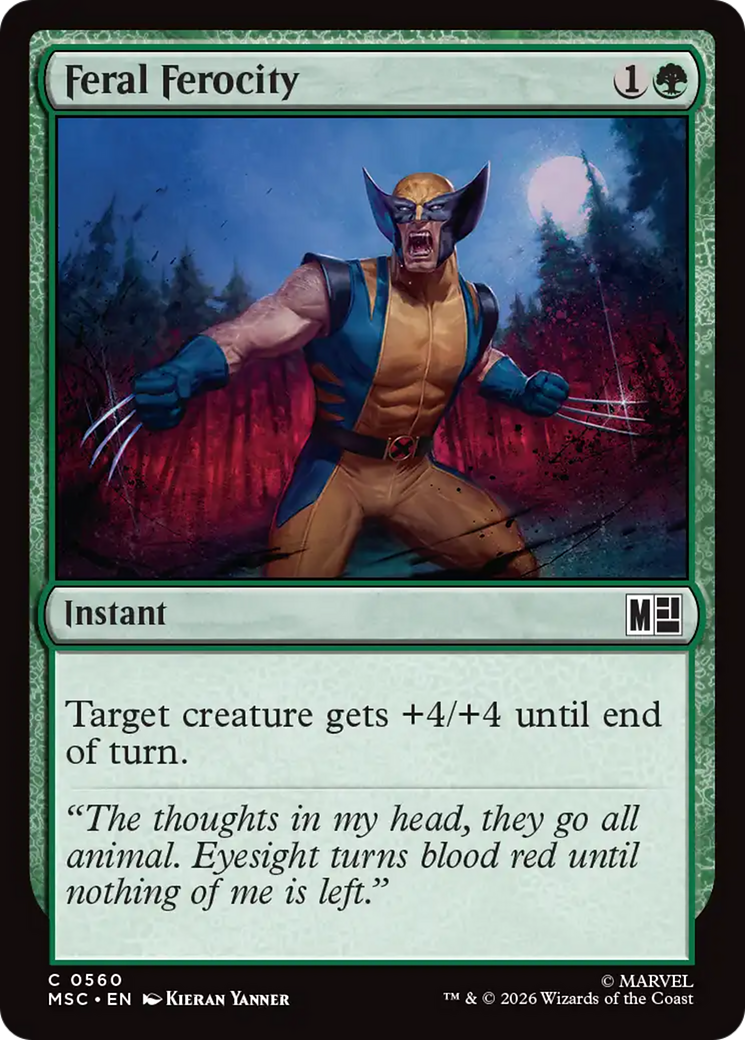 Feral Ferocity [Marvel Super Heroes Commander] | Anubis Games and Hobby