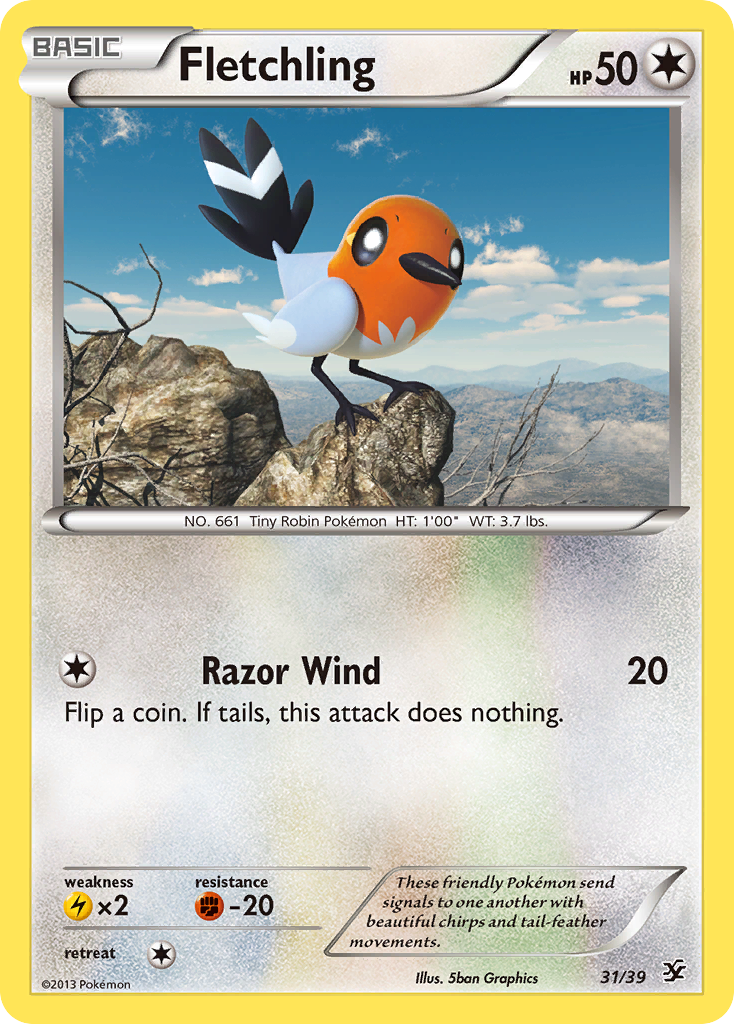 Fletchling (31/39) [XY: Kalos Starter Set] | Anubis Games and Hobby