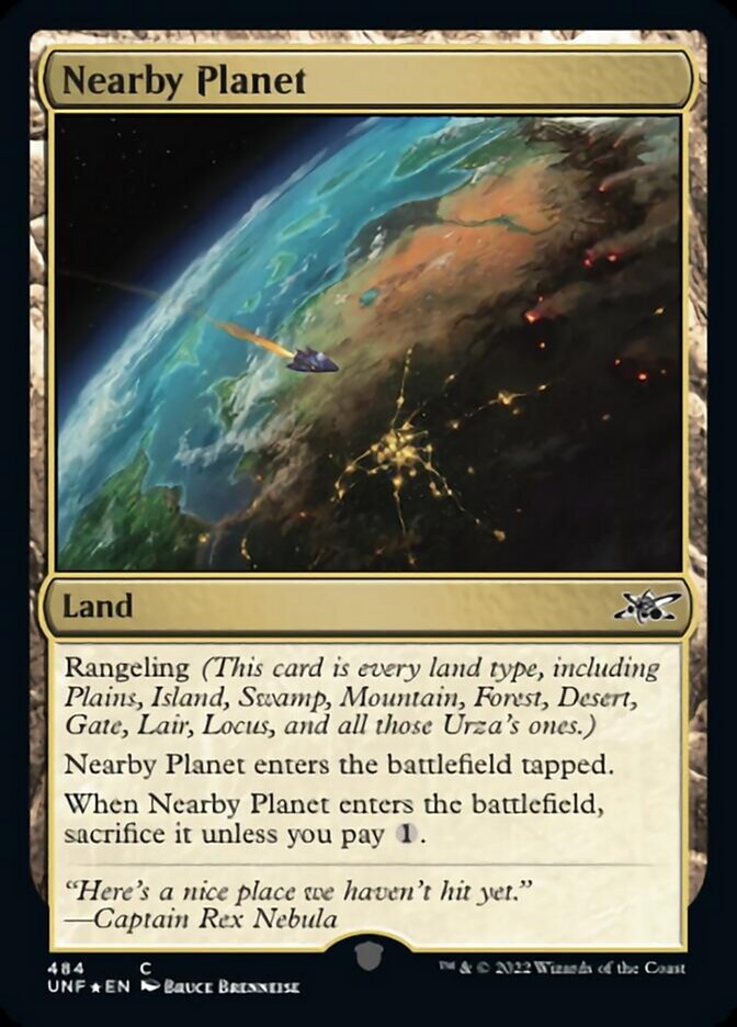 Nearby Planet (Galaxy Foil) [Unfinity] | Anubis Games and Hobby