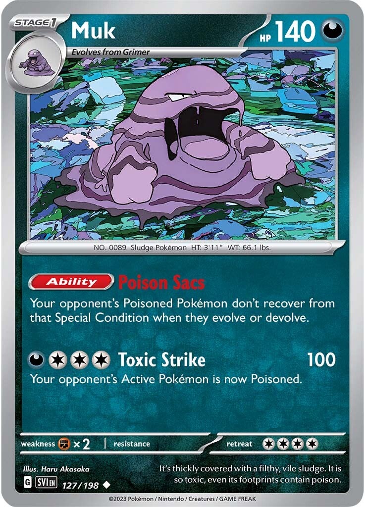 Muk (127/198) [Scarlet & Violet: Base Set] | Anubis Games and Hobby