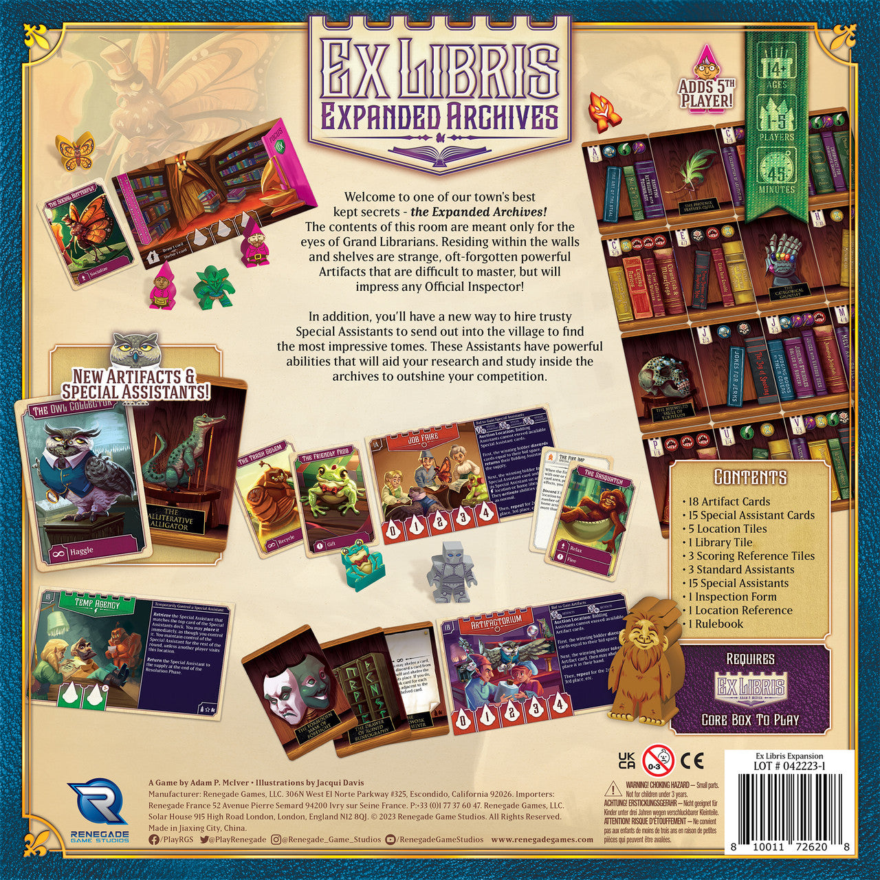 Ex Libris (2nd Ed.) - Expanded Archives Expansion | Anubis Games and Hobby
