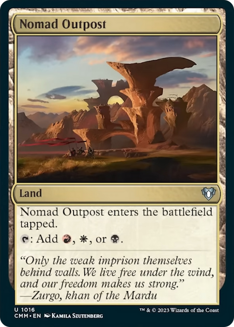 Nomad Outpost [Commander Masters] | Anubis Games and Hobby