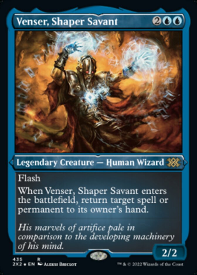 Venser, Shaper Savant (Foil Etched) [Double Masters 2022] | Anubis Games and Hobby
