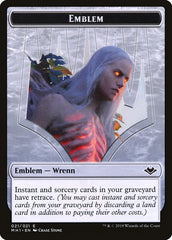 Elemental (008) // Wrenn and Six Emblem (021) Double-Sided Token [Modern Horizons Tokens] | Anubis Games and Hobby