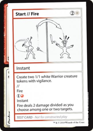 Start // Fire (2021 Edition) [Mystery Booster Playtest Cards] | Anubis Games and Hobby