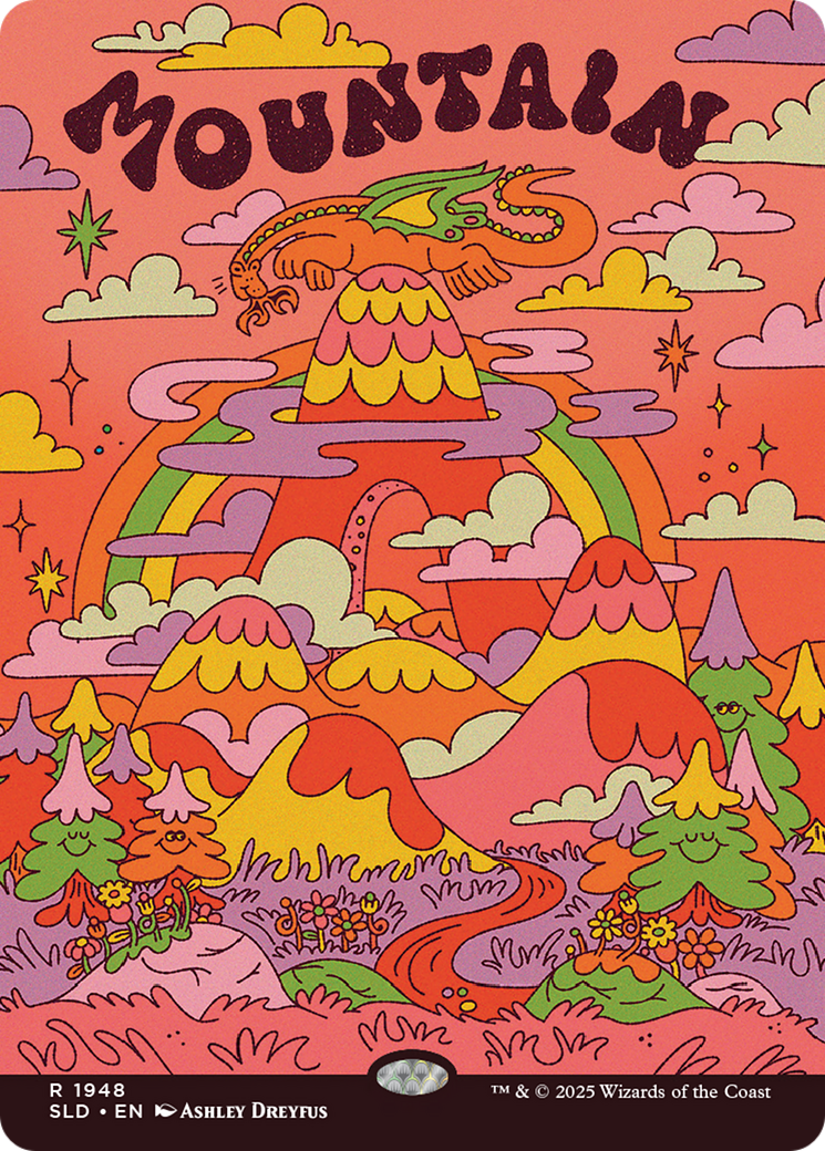 Mountain (1948) (Rainbow Foil) [Secret Lair Drop Series] | Anubis Games and Hobby