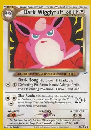 Dark Wigglytuff (40/105) [Neo Destiny Unlimited] | Anubis Games and Hobby