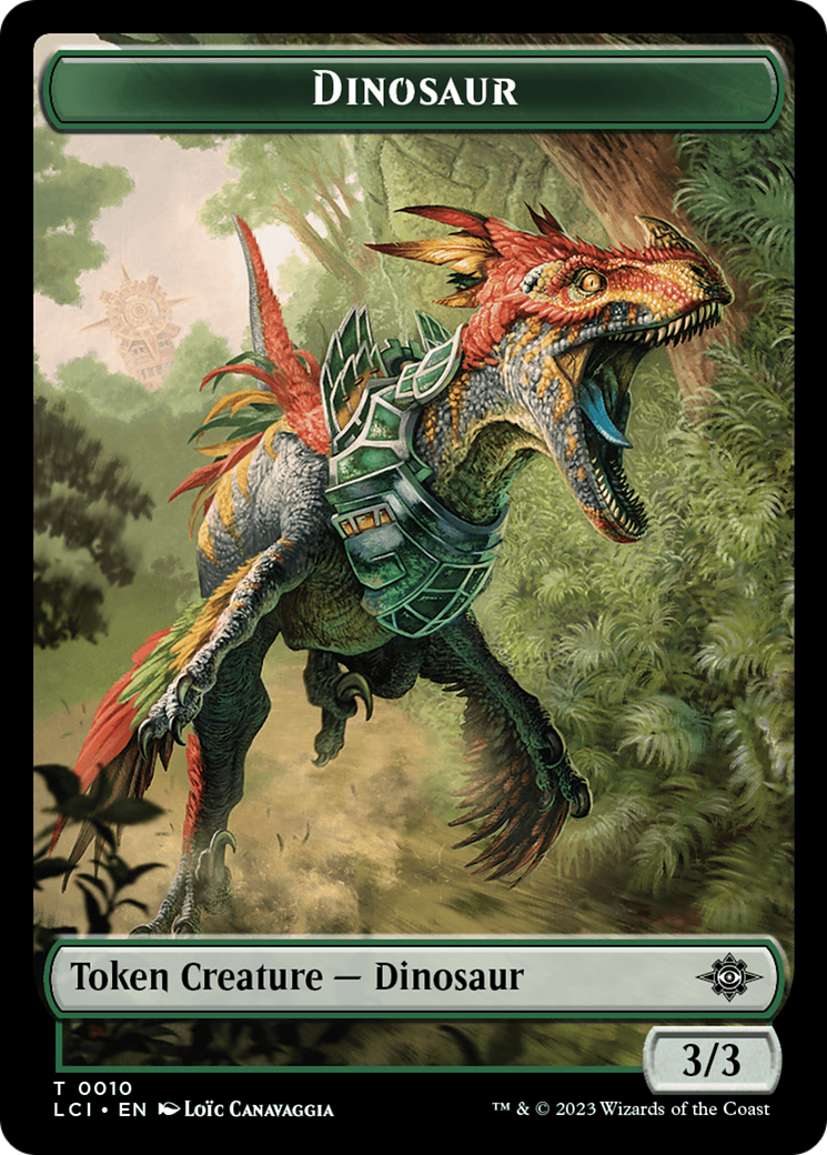 Gnome // Dinosaur (0010) Double-Sided Token [The Lost Caverns of Ixalan Tokens] | Anubis Games and Hobby