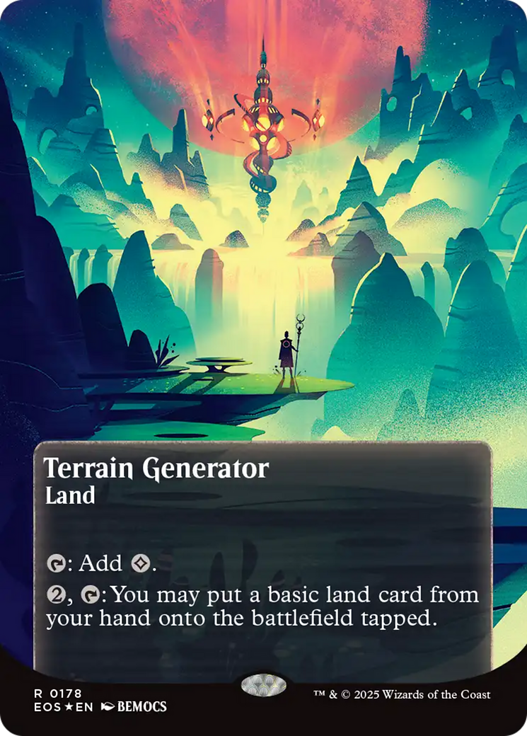 Terrain Generator (0178) (Borderless) (Galaxy Foil) [Edge of Eternities: Stellar Sights] | Anubis Games and Hobby
