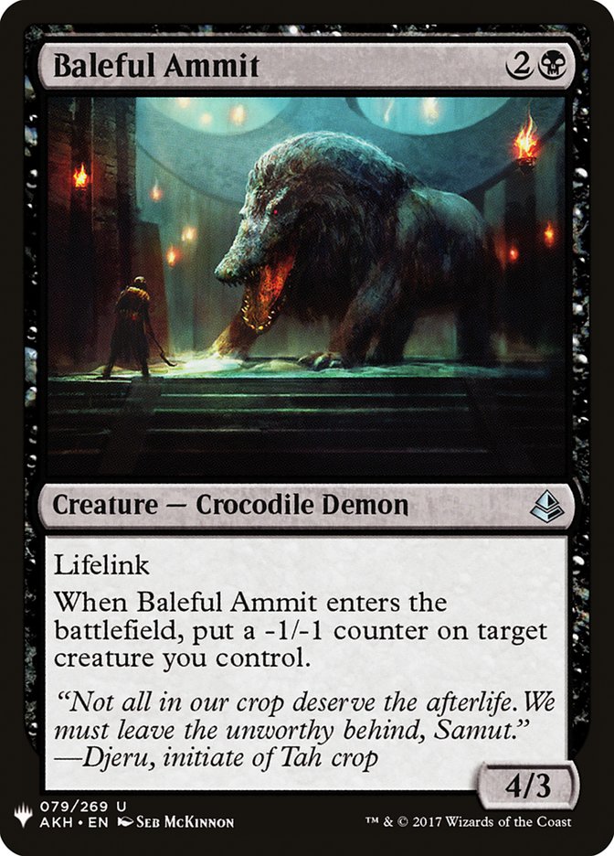 Baleful Ammit [Mystery Booster] | Anubis Games and Hobby
