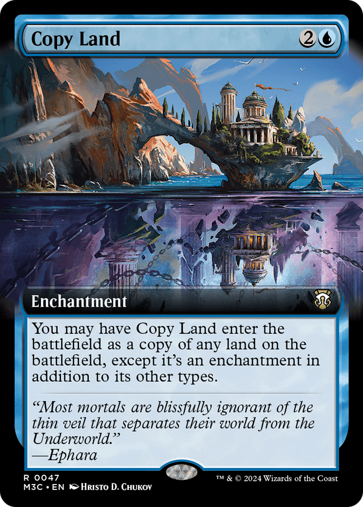 Copy Land (Extended Art) [Modern Horizons 3 Commander] | Anubis Games and Hobby