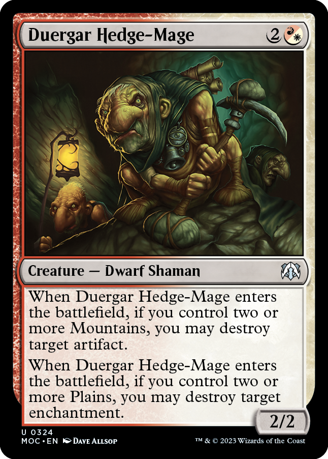 Duergar Hedge-Mage [March of the Machine Commander] | Anubis Games and Hobby