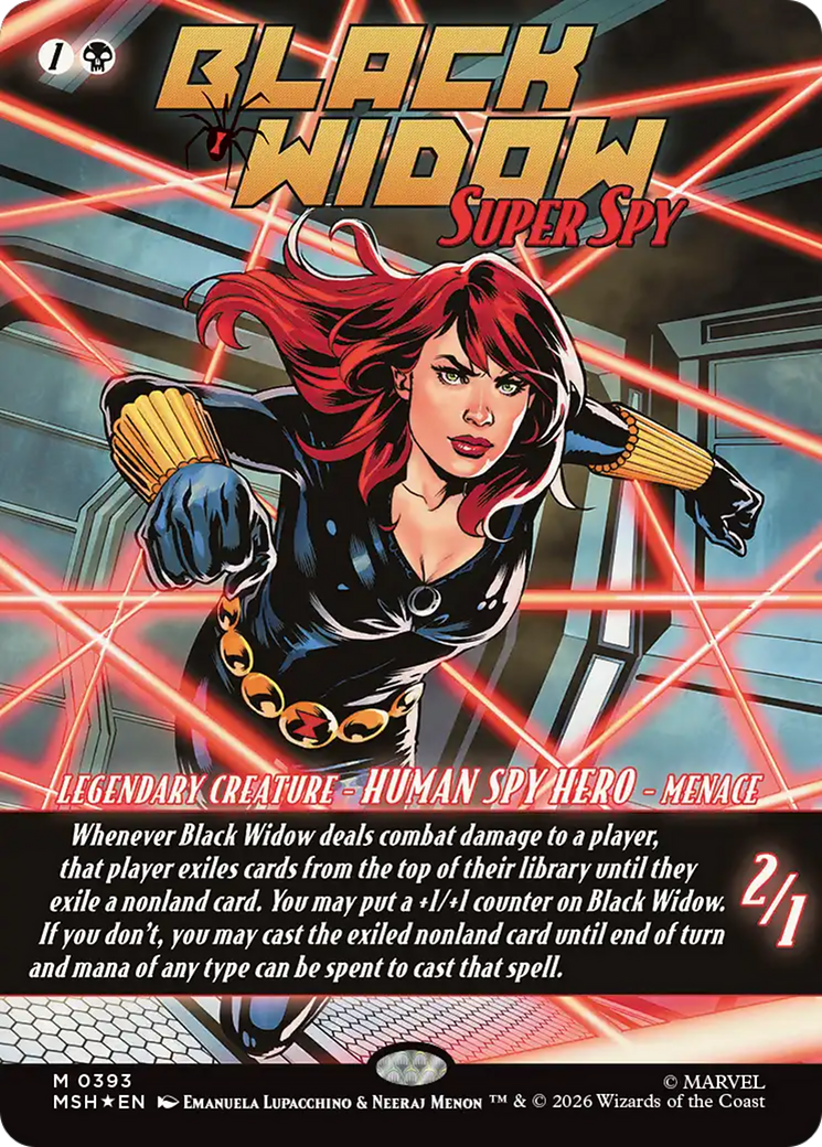 Black Widow, Super Spy (Borderless) (0393) [Marvel Super Heroes] | Anubis Games and Hobby