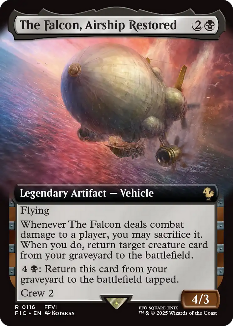 The Falcon, Airship Restored (Extended Art) [FINAL FANTASY Commander] | Anubis Games and Hobby