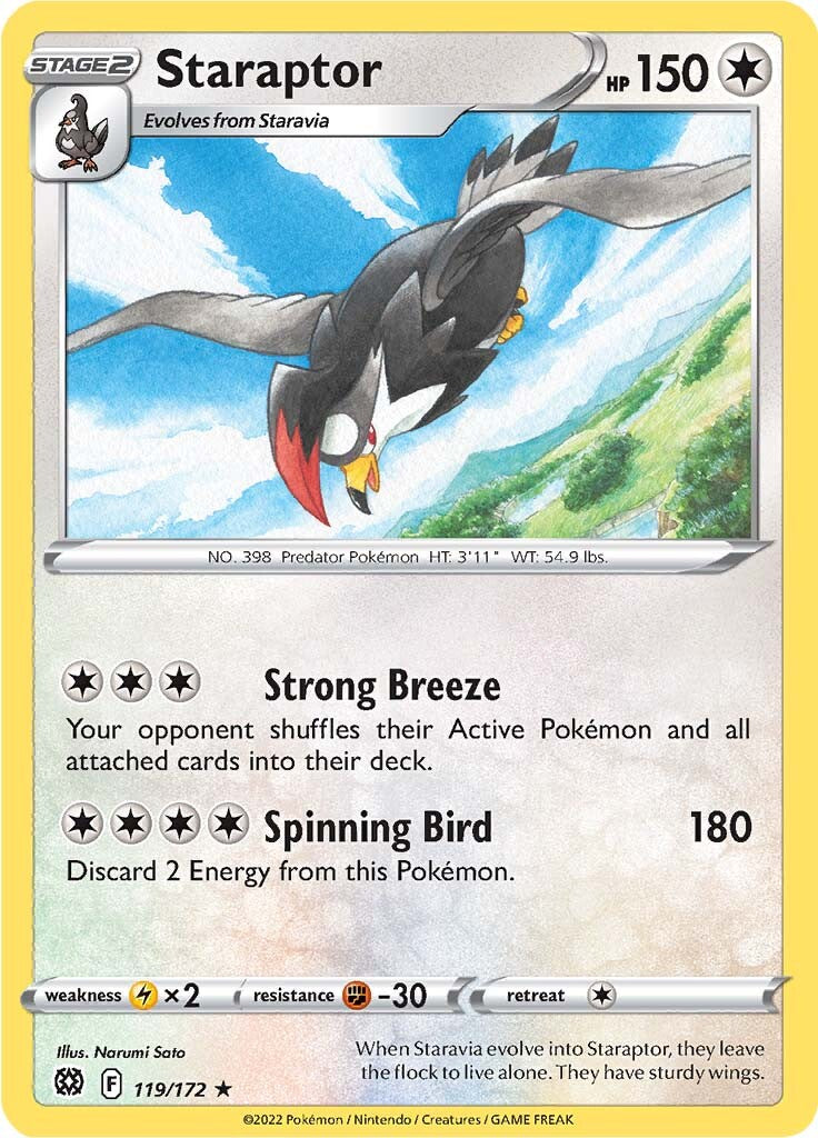 Staraptor (119/172) [Sword & Shield: Brilliant Stars] | Anubis Games and Hobby
