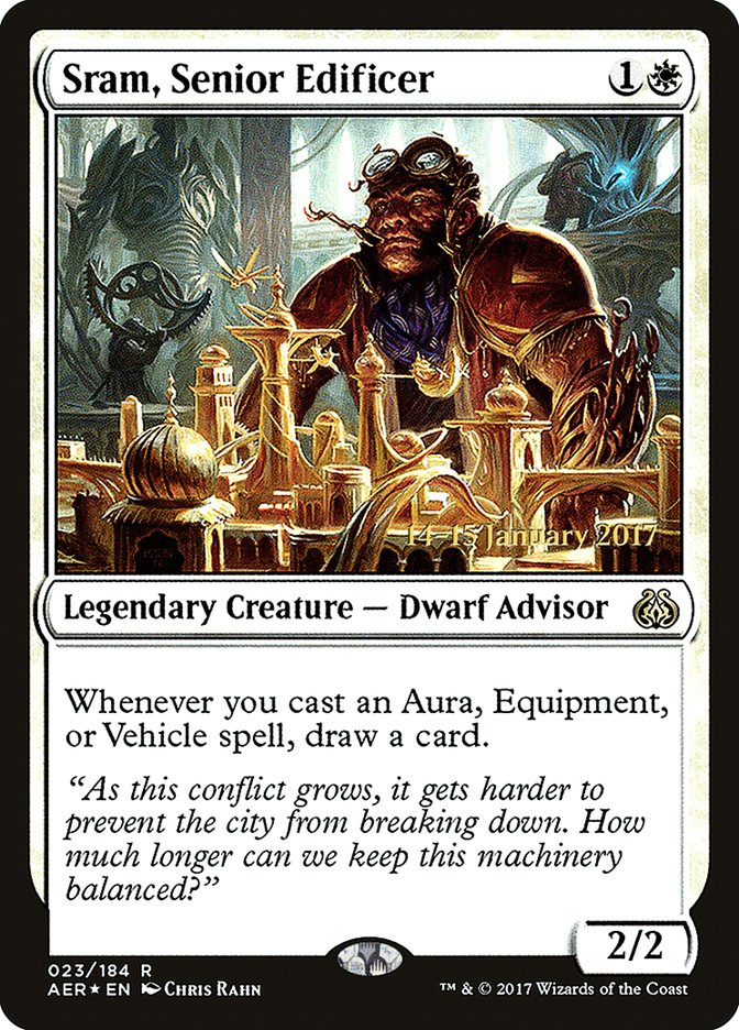 Sram, Senior Edificer [Aether Revolt Prerelease Promos] | Anubis Games and Hobby