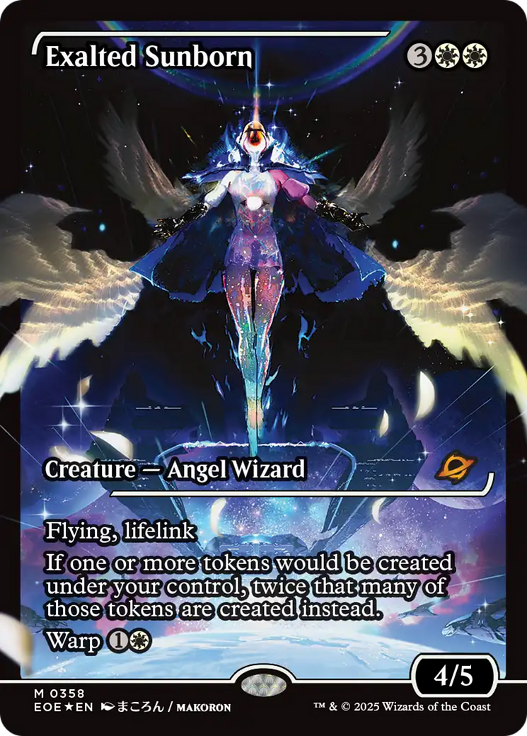 Exalted Sunborn (Showcase) [Edge of Eternities] | Anubis Games and Hobby