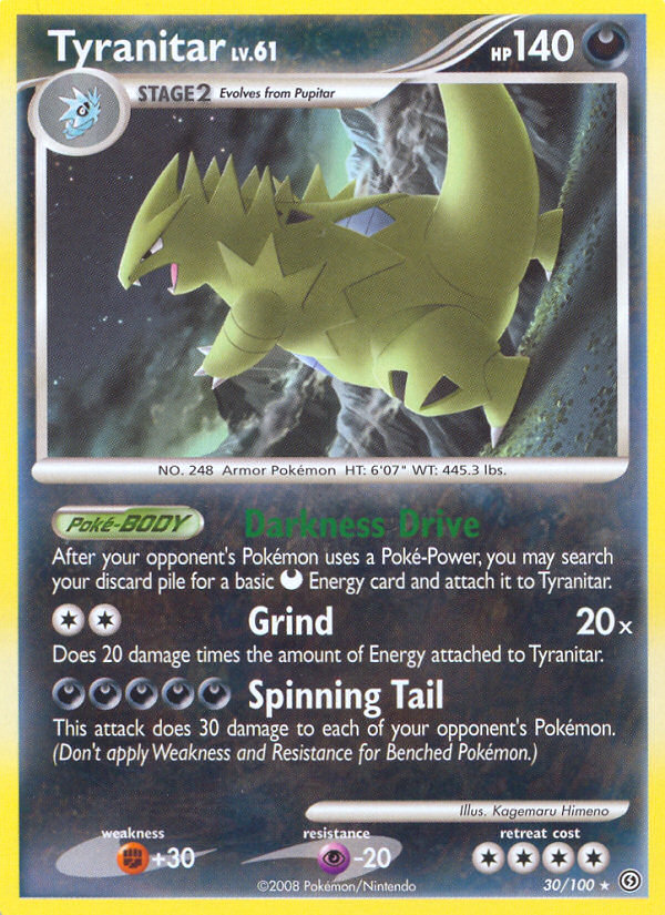 Tyranitar (30/100) [Diamond & Pearl: Stormfront] | Anubis Games and Hobby