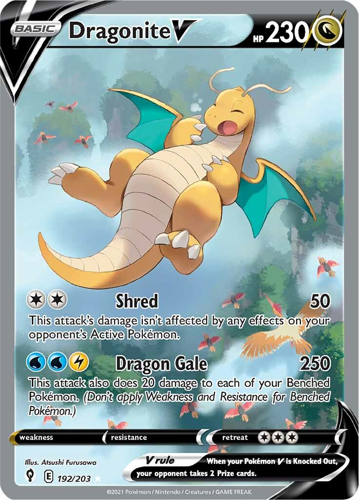 Dragonite V (192/203) [Sword & Shield: Evolving Skies] | Anubis Games and Hobby