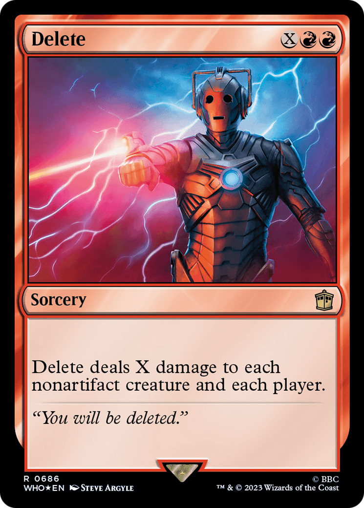 Delete (Surge Foil) [Doctor Who] | Anubis Games and Hobby