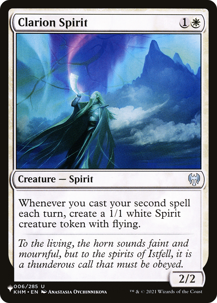 Clarion Spirit [The List Reprints] | Anubis Games and Hobby