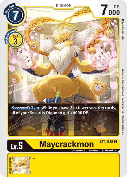 Maycrackmon [BT4-045] [Great Legend] | Anubis Games and Hobby