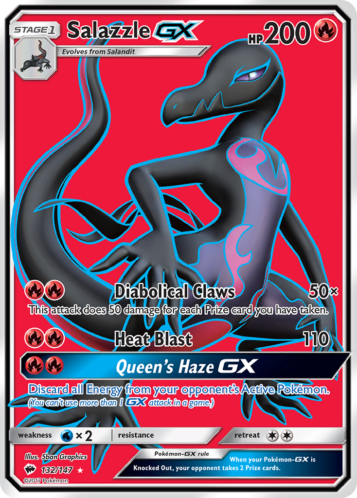 Salazzle GX (132/147) [Sun & Moon: Burning Shadows] | Anubis Games and Hobby